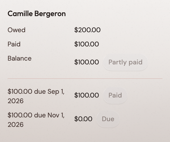 Know who still owes dues