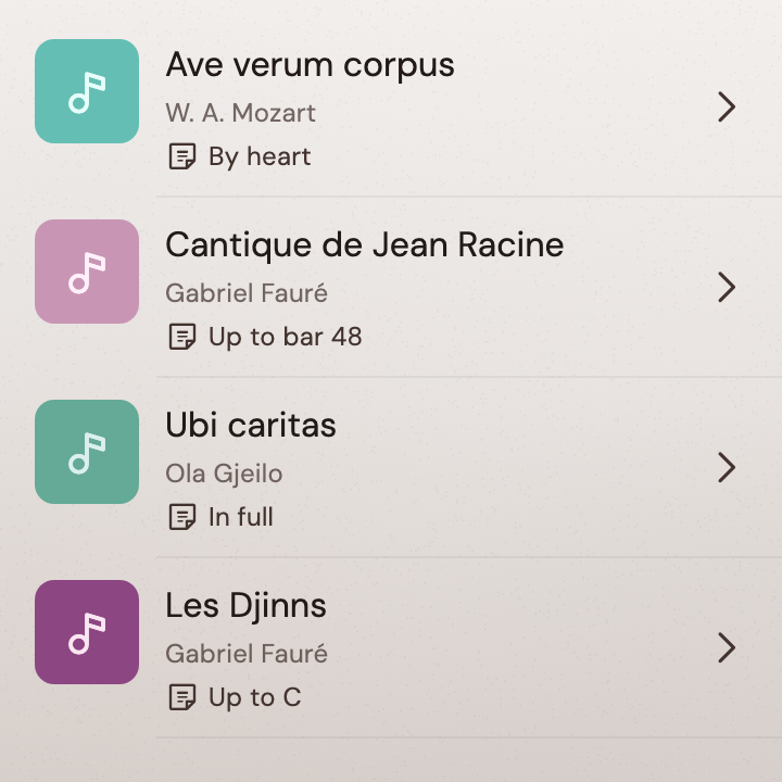 A playlist for every concert