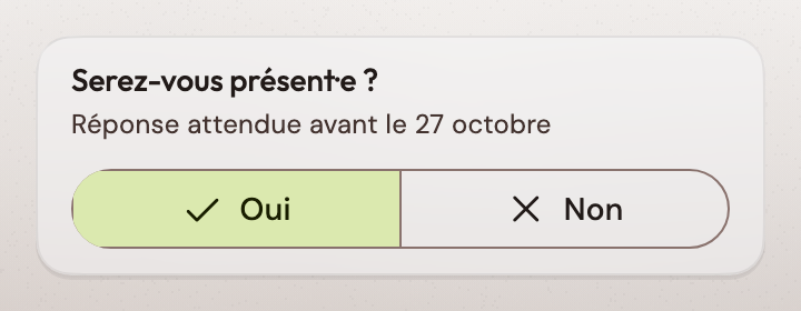Dites au chœur si vous serez là