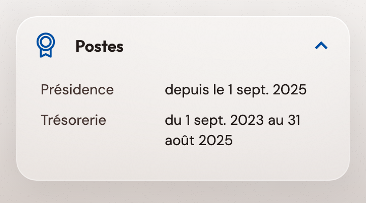 Les accès suivent le poste