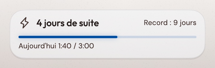 Prenez l'habitude de travailler chaque jour